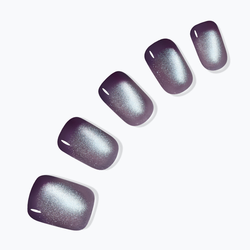 Dashing Diva Magic Press Smudge Night (Regular Round) Nail Tips