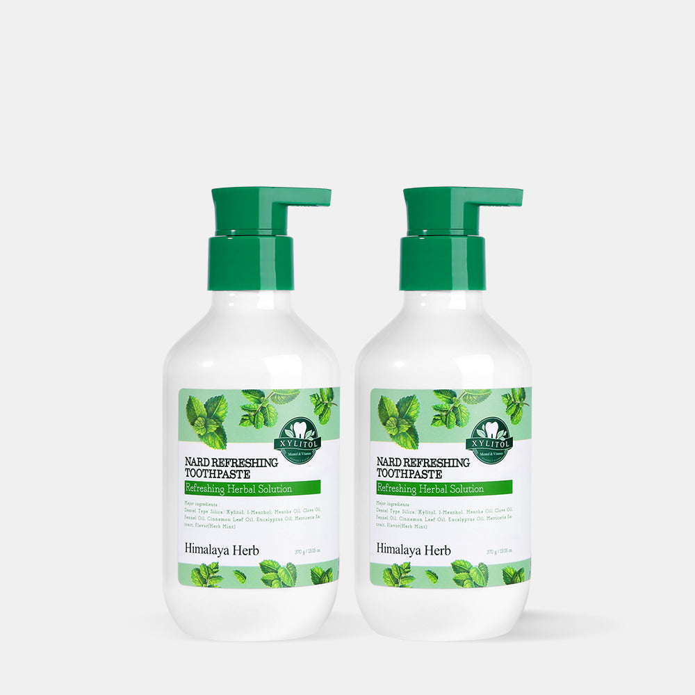 Nard Bad Breath Care Pumping Toothpaste 370g (2 Pack)