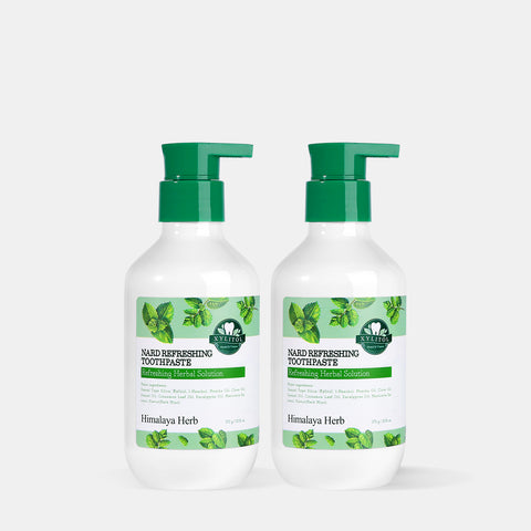 Nard Bad Breath Care Pumping Toothpaste 370g (2 Pack)