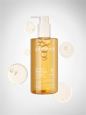 Primera Enriched Body Oil-to-Foam Cleanser 390ml Double Pack
