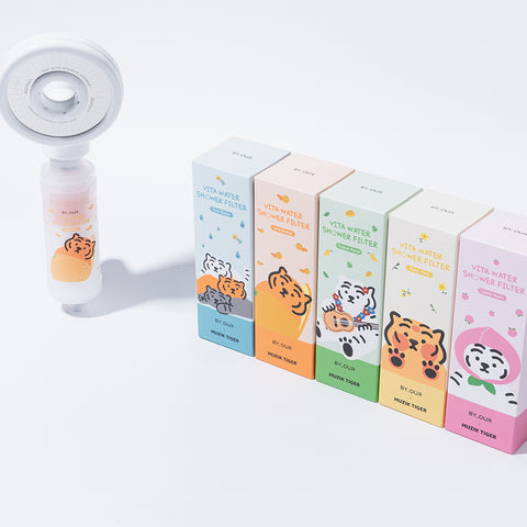 Byour Mujik Tiger The Ansim Vita Water Shower Filter Lime & Orange