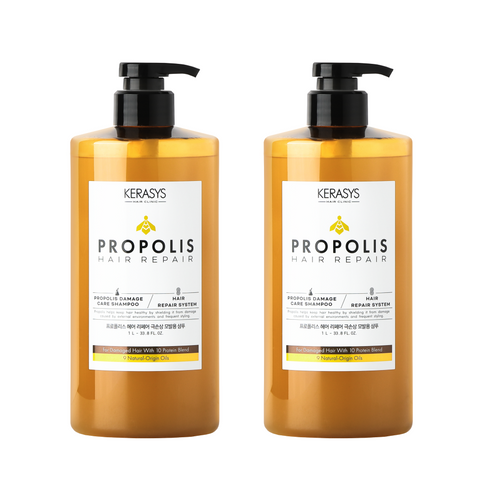 Kerasys Propolis Hair Repair Set 1L x2 (Shampoo & Treatment) + Oilex Shampoo 60ml