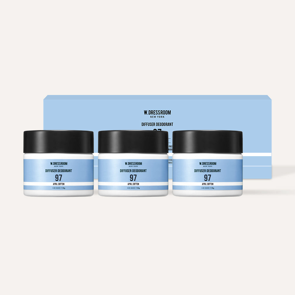 W.Dressroom Living Perfume Diffuser Deodorizer 110g (3 Pack)
