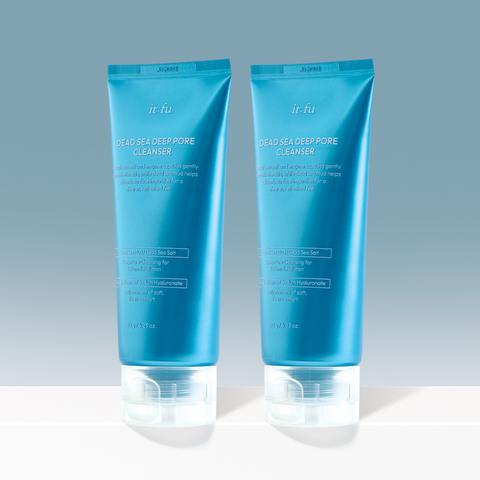 Itfu Dead Sea Salt Enzyme Deep Cleansing Cream Cleanser 120g (2 Pack)