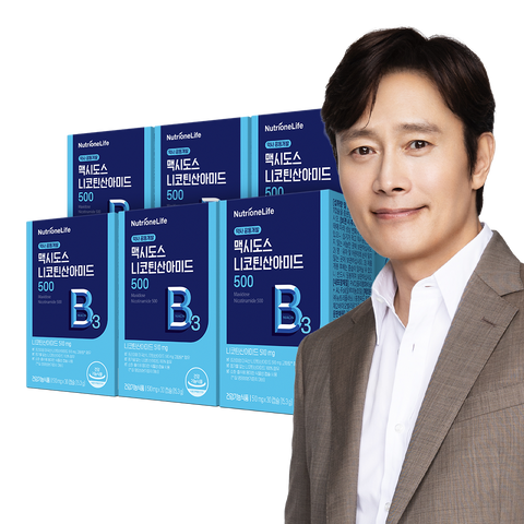 Nutrione MaxiDose Nicotinamide 500 High-Potency Vitamin B 30 Capsules (6 Pack)