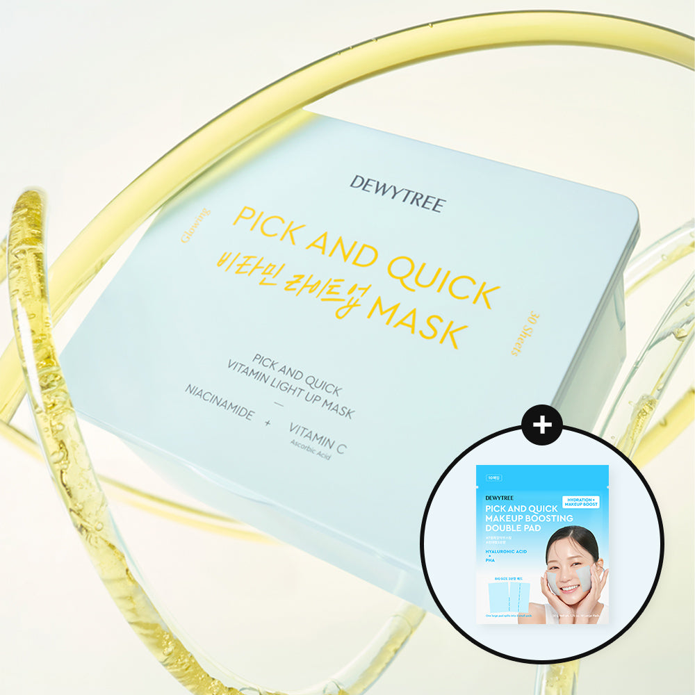 Dewytree Pick & Quick Vitamin Light-Up Mask ? 30-Sheet Set
