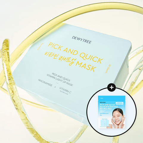 Dewytree Pick & Quick Vitamin Light-Up Mask ? 30-Sheet Set