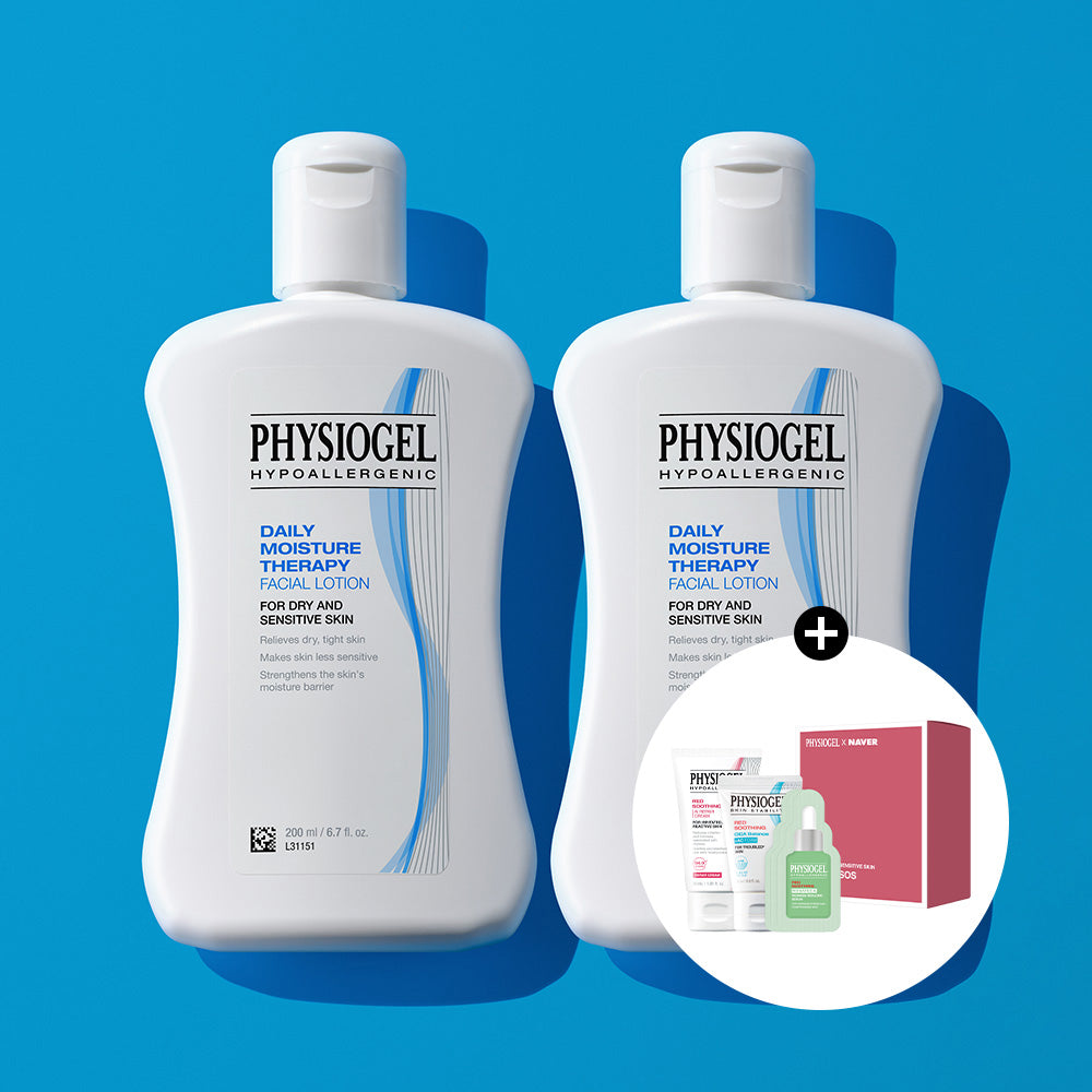 Physiogel DMT Facial Lotion 200ml x2 + Sensitive SOS Kit