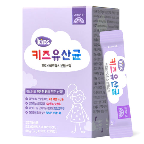 Koreaeundan Kids Probiotics Powder Sticks 30 Sachets x 3 Pack