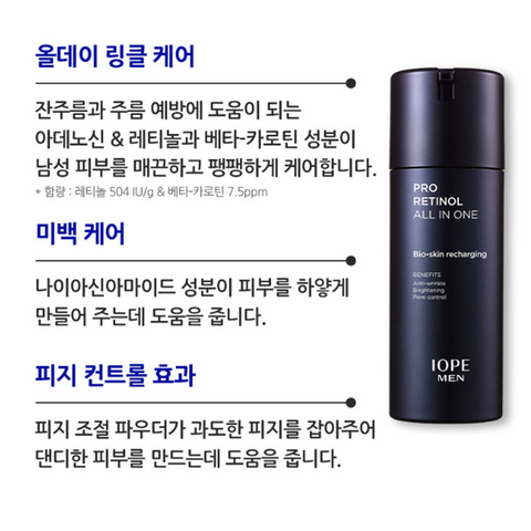 IOPE Men Pro Retinol All-In-One 120ml Gift Set