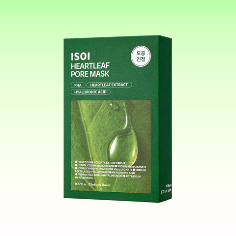 ISOI Houttuynia Pore Soothing Mask 23ml - 10 Sheets
