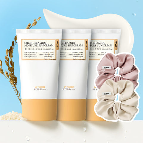 Fully Rice Cera Moisture Sun Cream 50ml (3 Pack)
