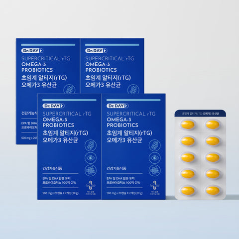 8APM Supercritical rTG Omega-3 & Probiotics 40 Capsules x 4 (80-Day Supply)