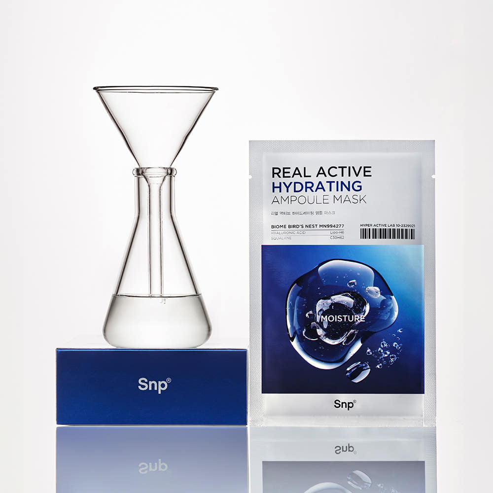 SNP Real Active Hydrating Ampoule Mask Pack 10 sheets