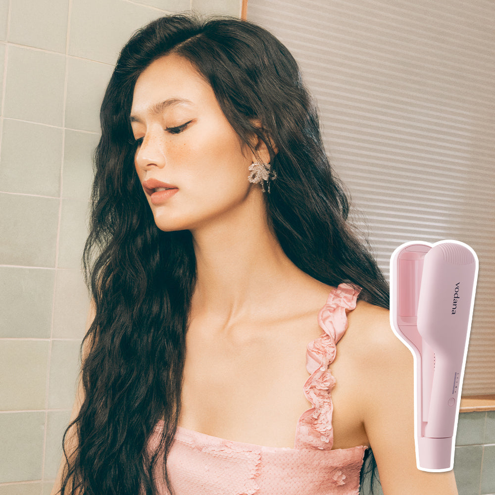 Vodana Glow Wave 32mm Waver Curler Powder Pink
