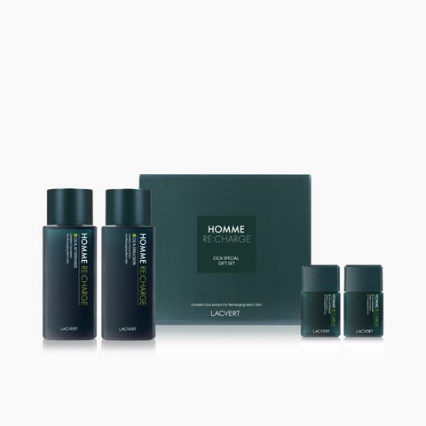 LACVERT Homme Recharge Cica 2-Piece Set (Skin + Aftershave)