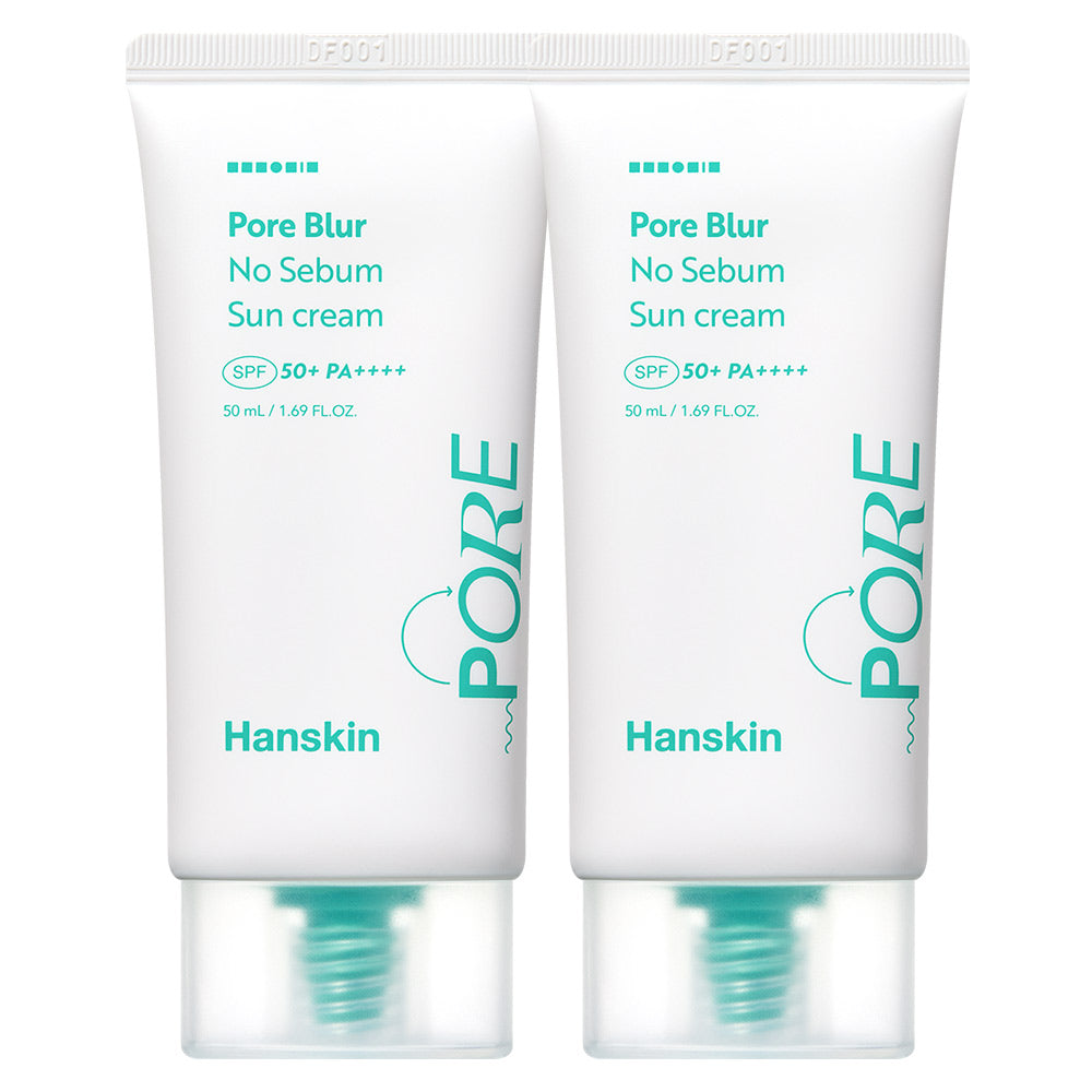 Hanskin Pore Blur No-Sebum Sun Cream SPF50+ 50ml (2 Pack)