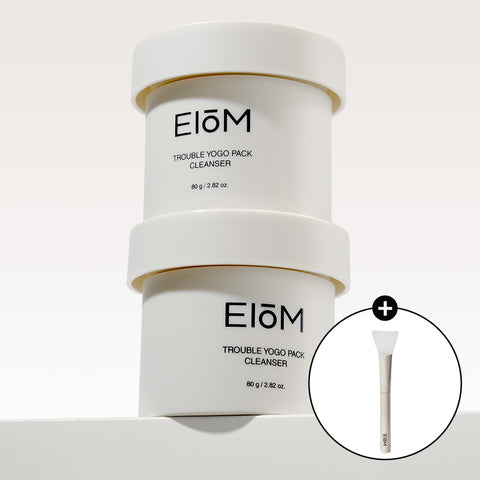 Eiom Trouble Yogurt Pack Cleanser 80g (2pcs) + Spatula