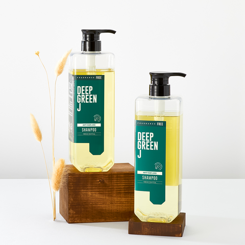 Jsoop Deep Green J Houttuynia Scalp Shampoo Unscented 1000ml (2 Pack)