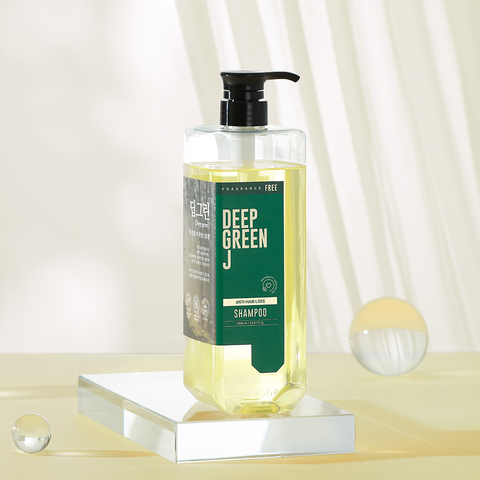 Jsoop Deep Green J Houttuynia Scalp Shampoo Unscented 1000ml (2 Pack)