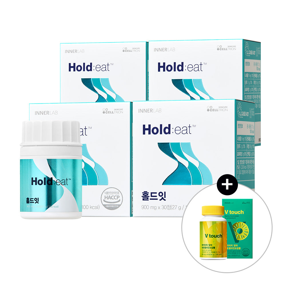Celltrion InnerLab Hold It 30 Tablets (4 Boxes) + V-Touch Alpha CD (1 Box)