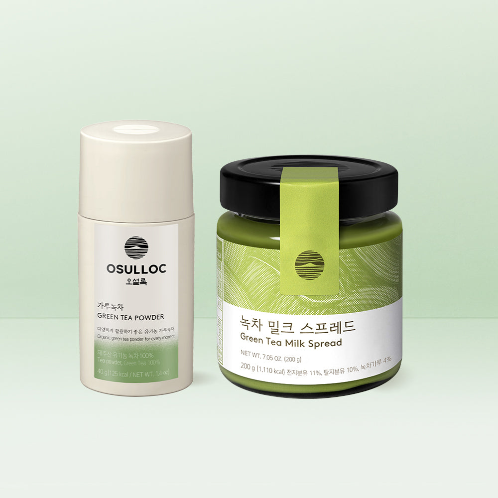OSULLOC Powdered Green Tea + Green Tea Milk Spread 40g