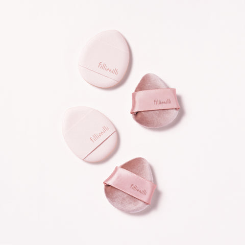 Fillimilli Mini Tapping Puff Set (Base & Blush 4P + Case)