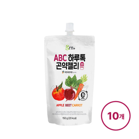 GRN Konjac Jelly 10-Pack Zero Sugar ABC Juice Flavor