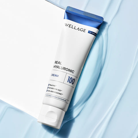 Wellage Real Hyaluronic Toner 200ml + Ampoule 100ml + Cream 80ml (3-Piece Set)
