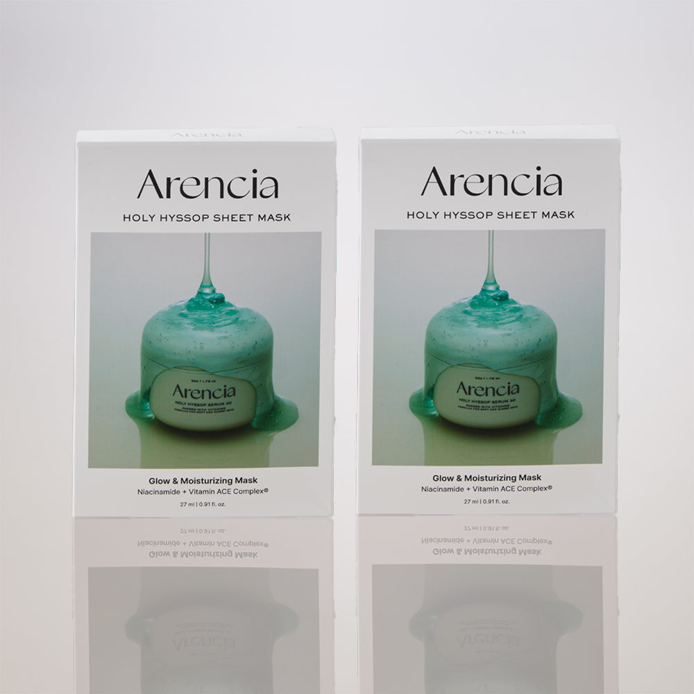 Arencia Holy Hyssop Mask Pack 5 Sheets (2 Pack)