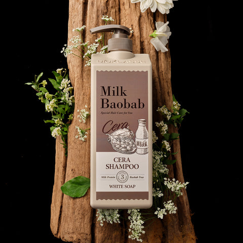 Milk Baobab Cera Shampoo White Soap, 1.2L