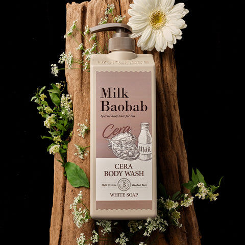 Milk Baobab Cera Body Wash White Soap, 1.2L