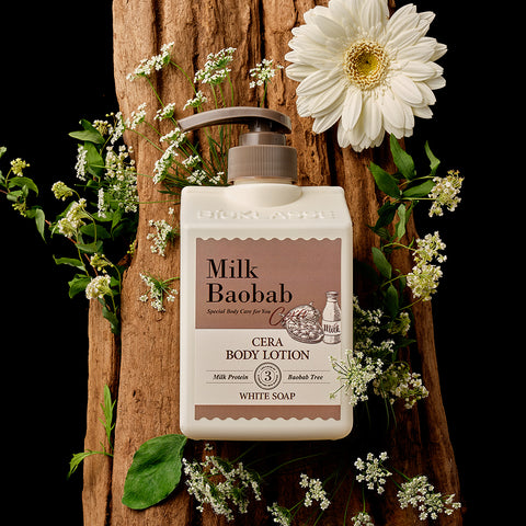 Milk Baobab Cera Body Lotion White Soap, 600 ml