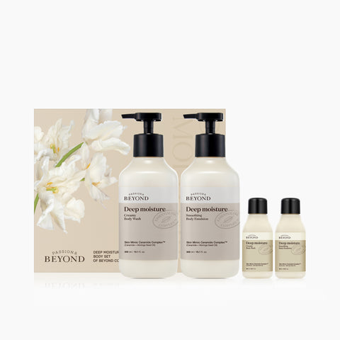 BEYOND Deep Moisture Body 2-Piece Set (Body Cleanser 300ml + Body Lotion 300ml)