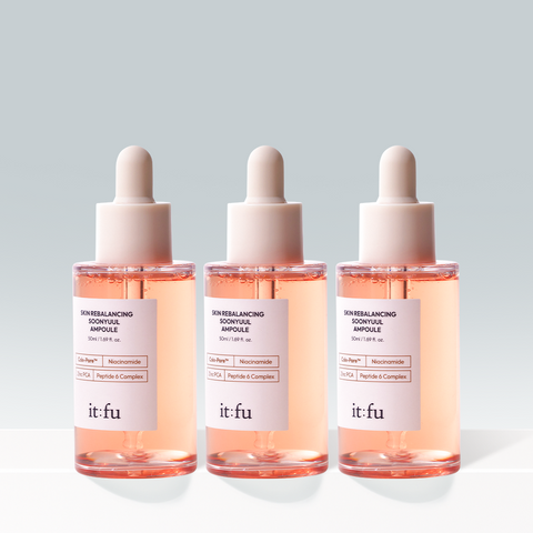 Itfu Soonyul Ampoule (Yulmu Peptide) Pore Tightening & Lifting with Tannin & Sea Grape 50ml x 3