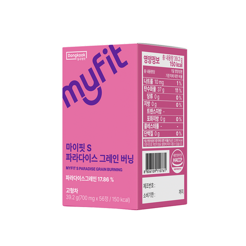 DongKook MyFit S Paradise Grain Burning 6-Paradol 56 Tablets x 6 (4+2)
