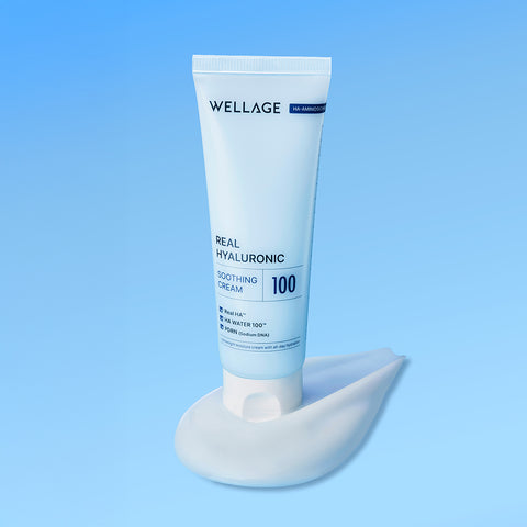 Wellage Moisture Recharge 3-Piece Set - Soothing Cream 80ml + 100 Ampoule 30ml + Ampoule Mask 5pcs