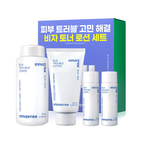Innisfree Bija Trouble Toner & Lotion 2-Piece Set (170ml + 100ml)