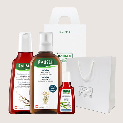 RAUSCH Scalp Anti-Aging Duo Gift Set Willow Bark Shampoo 200ml & Original Hair Tincture 200ml
