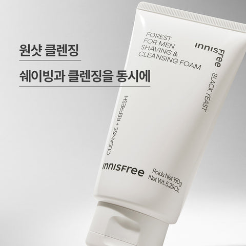 Innisfree Forest for Men Shaving & Cleansing Foam 150 ml (2 Pack)