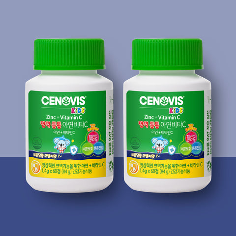 Cenovis Kids Zinc & Vitamin C Immune Support 1.4g x 60 Tablets (2 Pack)