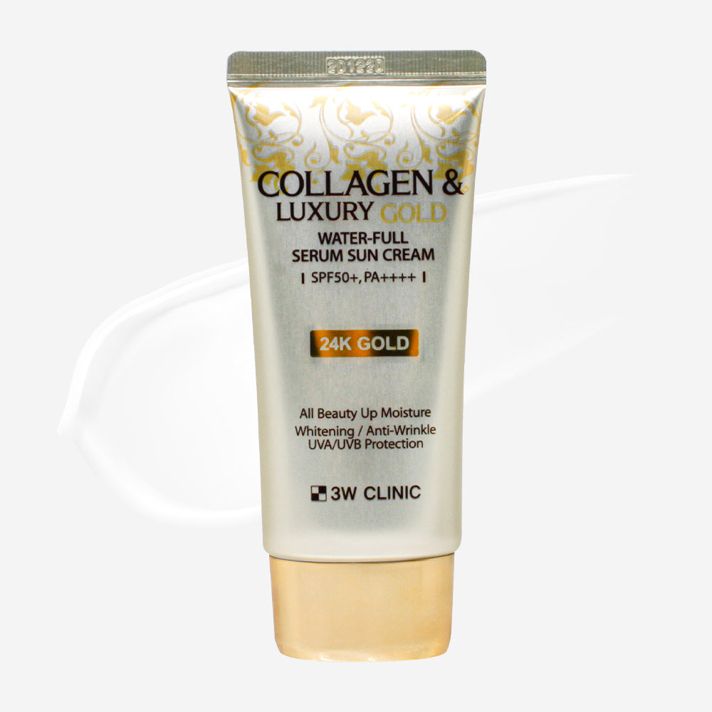 3W Clinic Collagen & Luxury Gold Water-Full Serum Sun Cream 50g