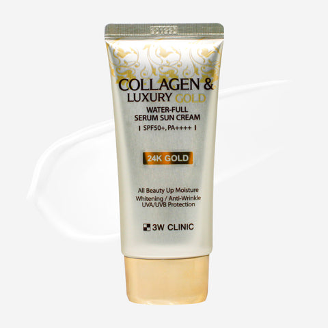 3W Clinic Collagen & Luxury Gold Water-Full Serum Sun Cream 50g
