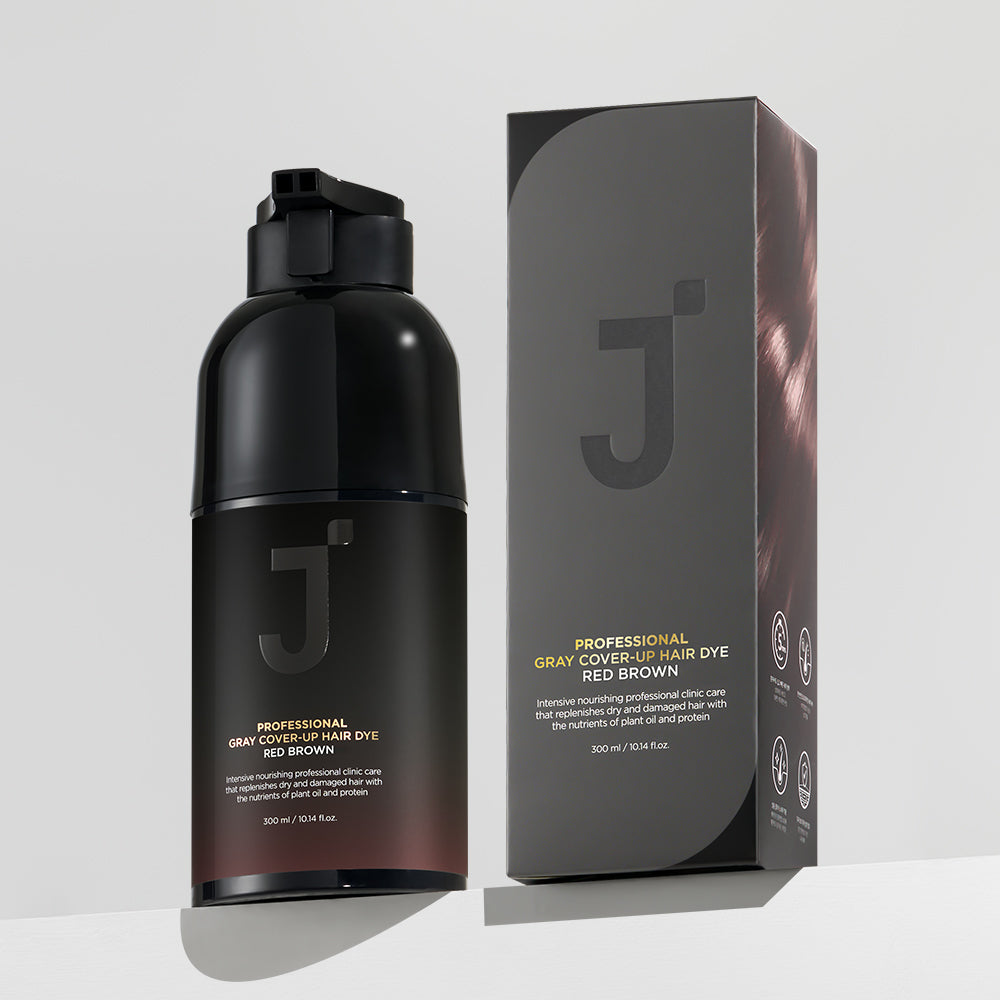 Jsoop Professional Self Gray-Cover Shampoo Hair Color - Red Brown (300ml)