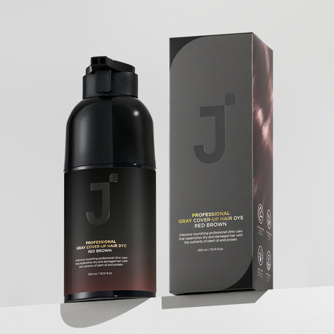 Jsoop Professional Self Gray-Cover Shampoo Hair Color - Red Brown (300ml)