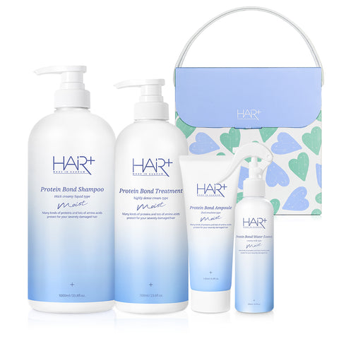 HairPlus Dry Hair Moisture & Protein Full Care Intensive Hydration Clinic (Shampoo, Treatment & Hair Essence Set)