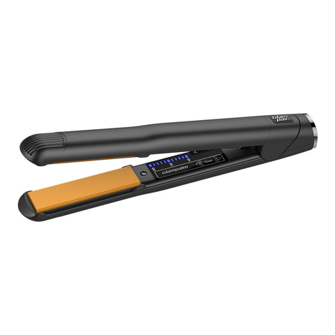 Glampalm Glam Muse Classic Flat Iron GP-201 Salon Ceramic Tilt-Plate Straightener (Dual Voltage)