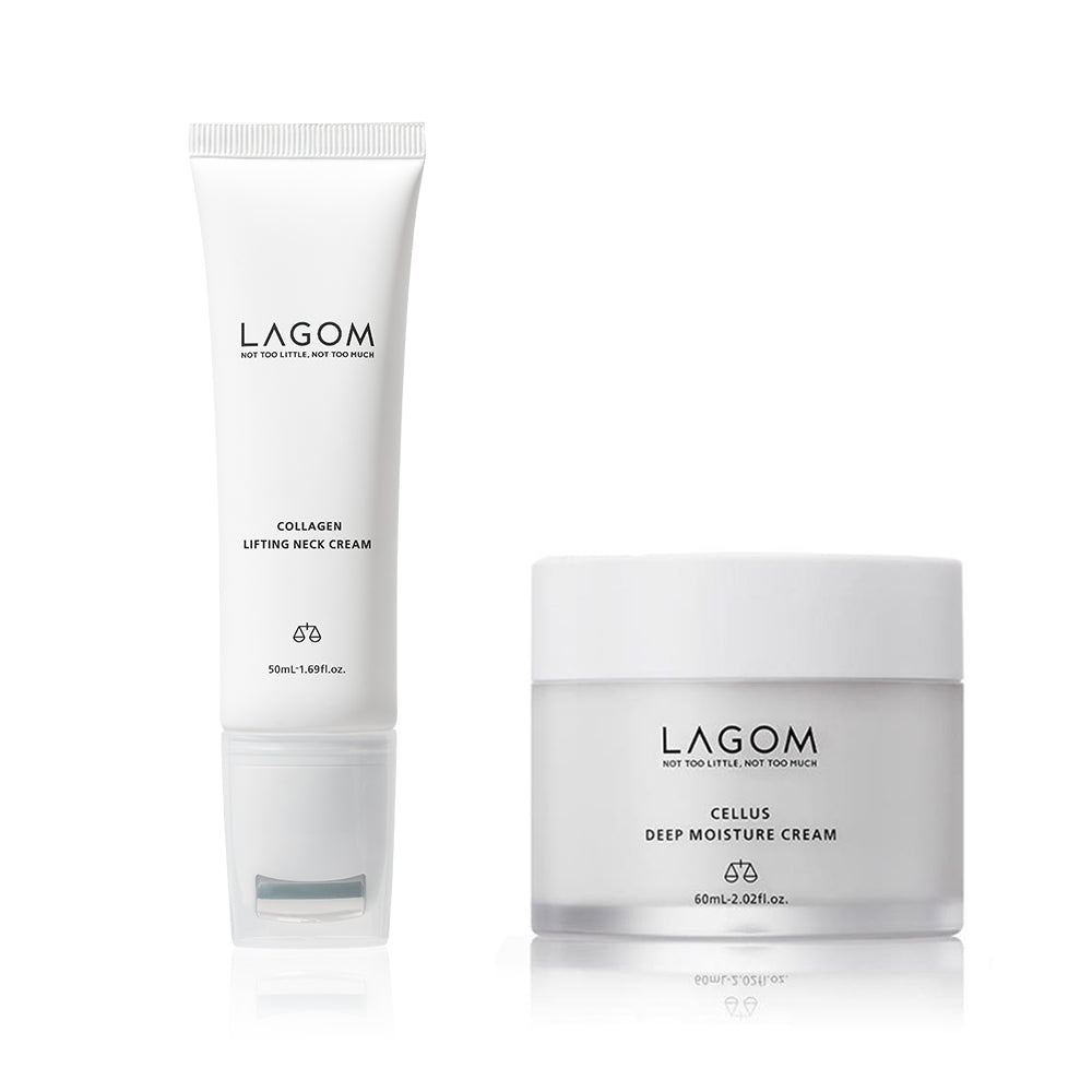 Lagom Collagen Lifting Neck Cream 50ml + Deep Moisture Cream 60ml