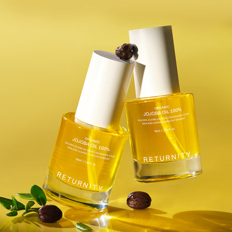 RETURNITY Organic Jojoba Oil 100% 50ml (4 pack)