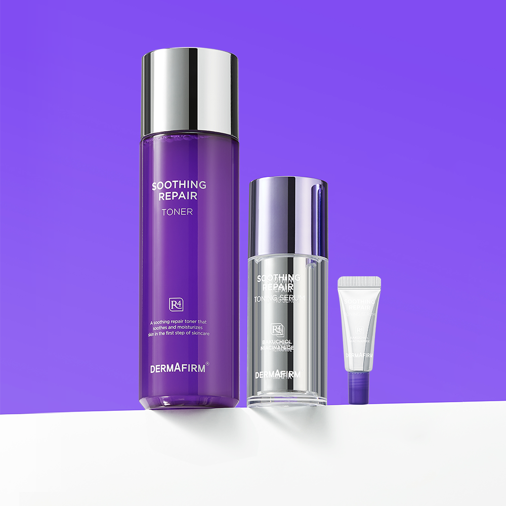 Dermafirm Toning & Soothing 2-Piece Set [Toning Serum 30ml + Soothing Repair Toner 200ml]